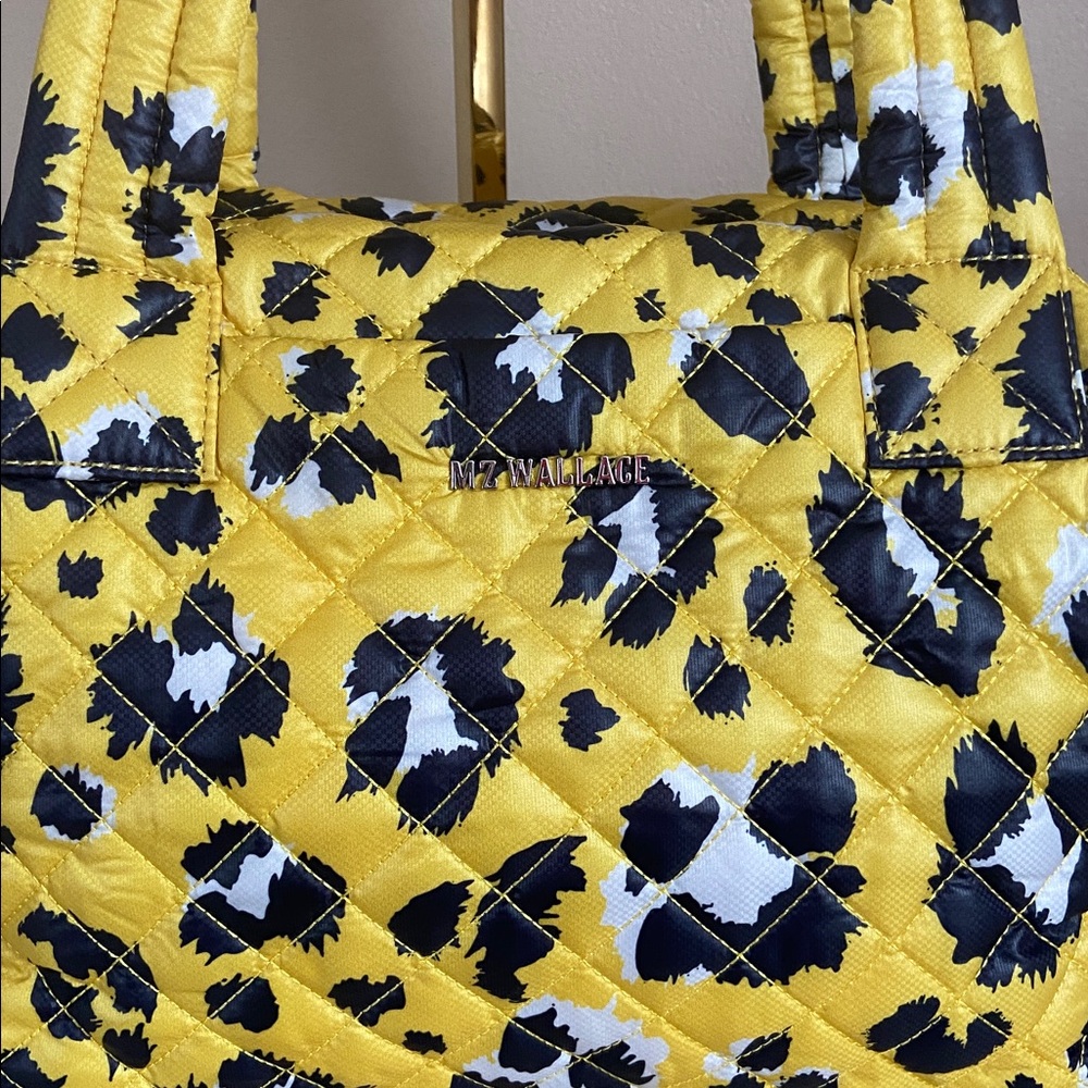 MZ WALLACE- Medium Sutton Deluxe Bag, Yellow Leopard - Picture 7 of 14